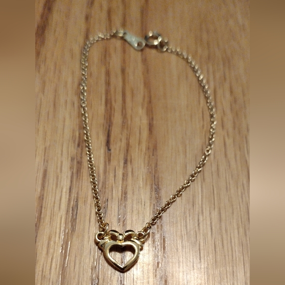 Gold heart bracelet - Picture 5 of 16